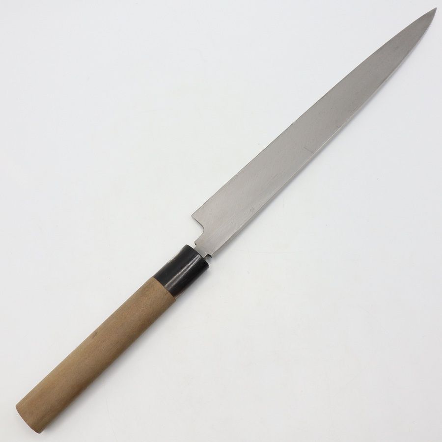 正本 柳包丁 九寸 栗型柄 刃渡り約270mm 和包丁 柳刃 - メルカリ