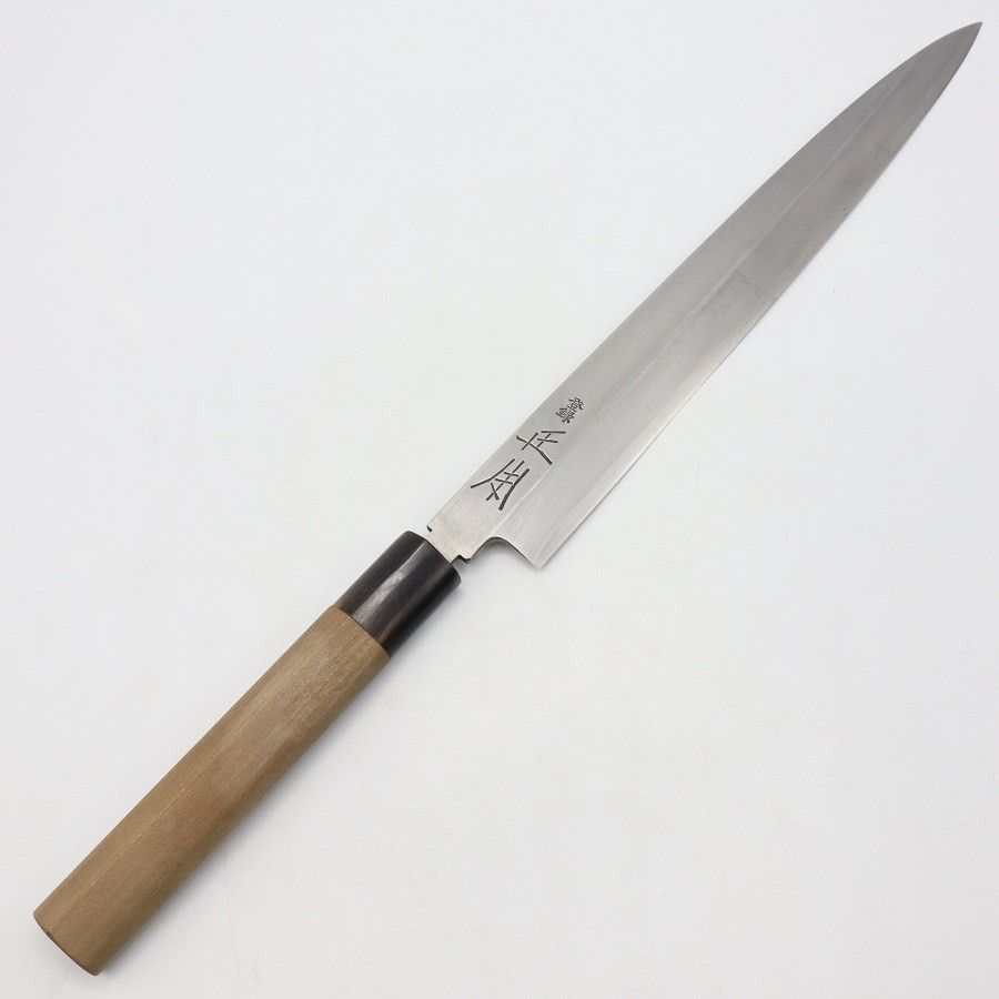 正本 柳包丁 九寸 栗型柄 刃渡り約270mm 和包丁 柳刃 - メルカリ