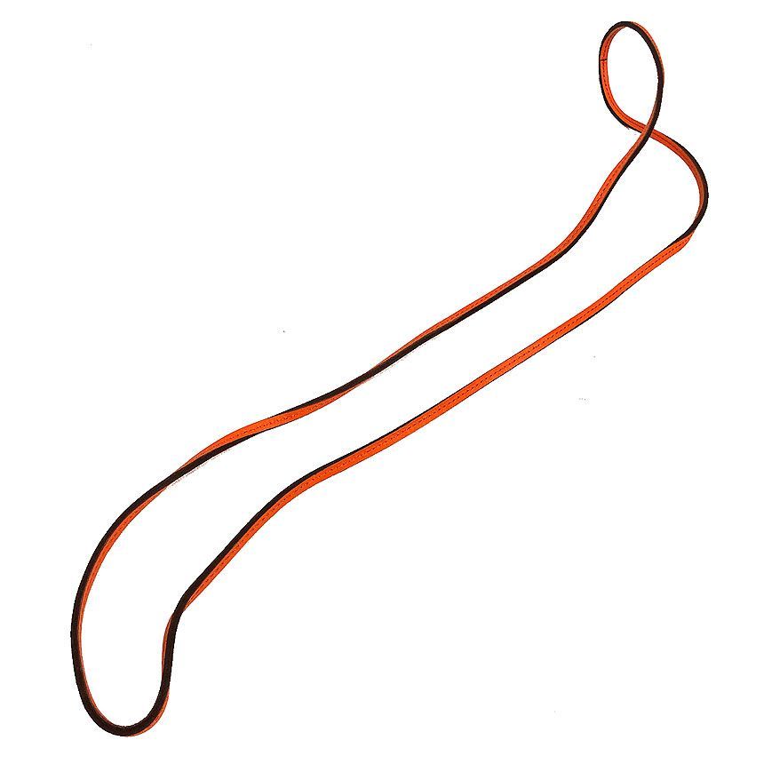 HERMES エルメス ラニエール 革紐 レザーネックレス オレンジ 未使用
