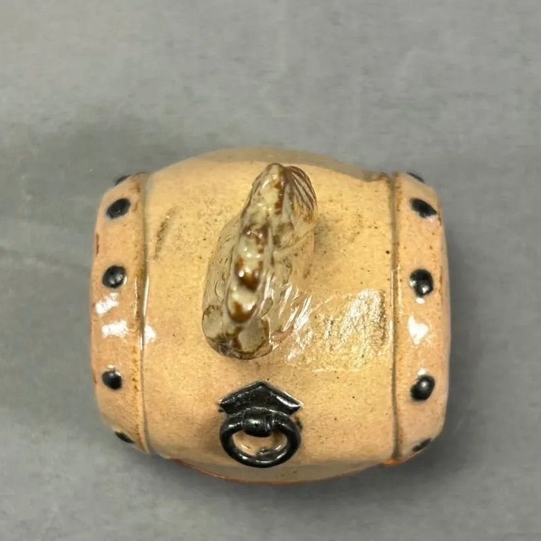 幽玄】十四代 坂倉新兵衛 萩香合 鶏 共箱 香合 - メルカリ