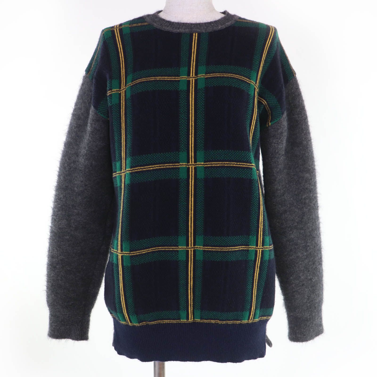 美品☆CELINE セリーヌ 2 3N94/3594 ウール モヘア カシミヤ混