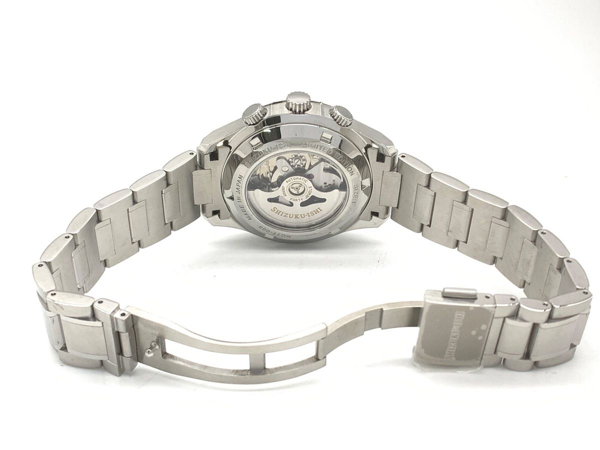  セイコー SHIZUKU-ISHI ブルー NC77-003|TNC770123 ステンレススティール SSブレス 雫石 時計工房 イージーパンツ 自動巻き時計 腕時計(アナログ)