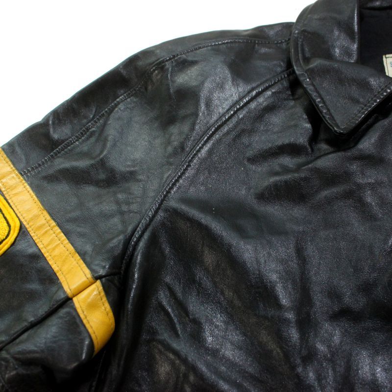 70s vintage レザー スタジャン メンズ Mサイズ相当 - メルカリ