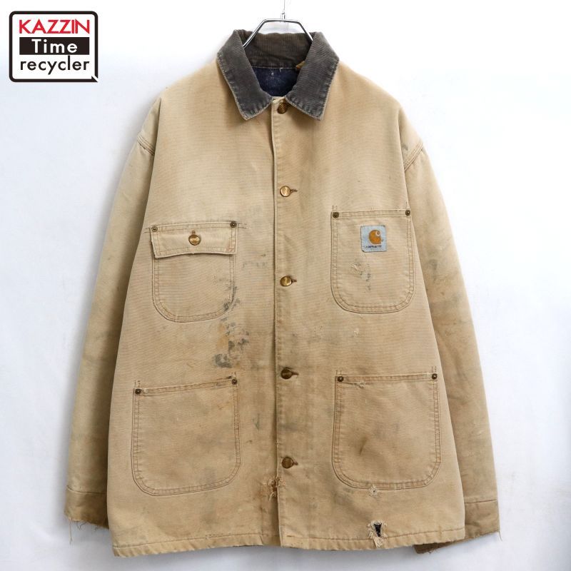 90s vintage Carhartt ミシガンチョアコート 裏地ブランケット ダック