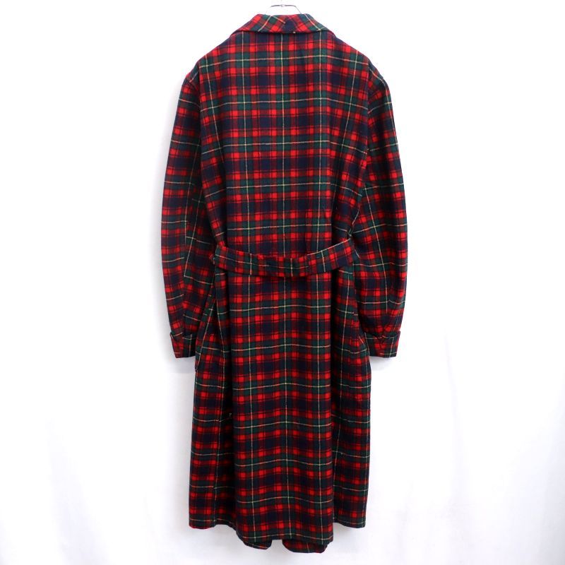 70s USA製 vintage PENDLETON チェック柄 ウール ガウン メンズ 表記L 