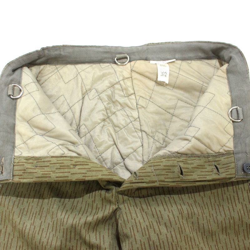 70s vintage レインドロップカモ ドイツ軍 中綿 ミリタリーパンツ