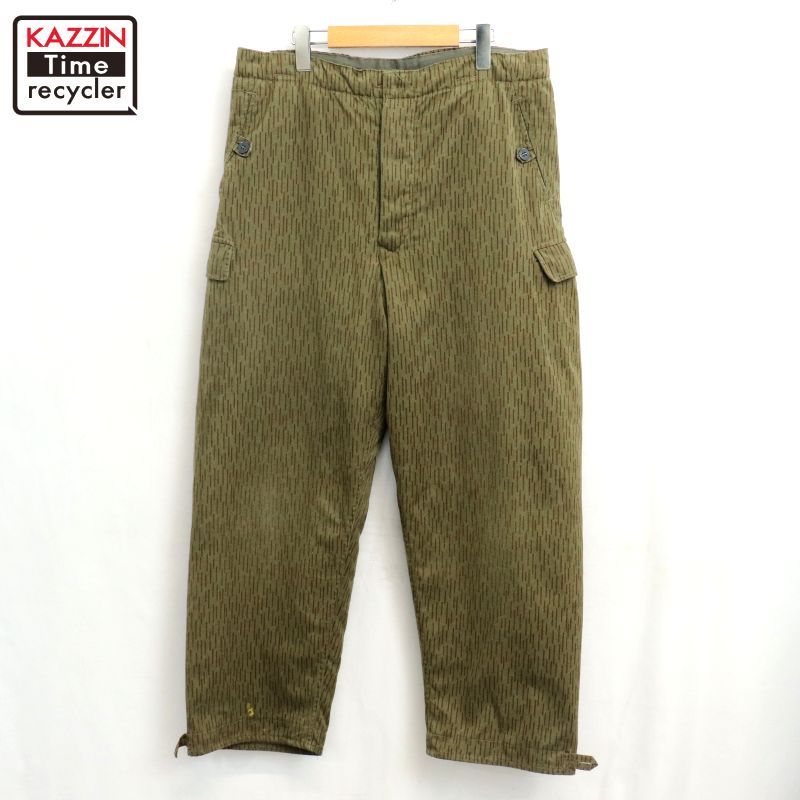 70s vintage レインドロップカモ ドイツ軍 中綿 ミリタリーパンツ