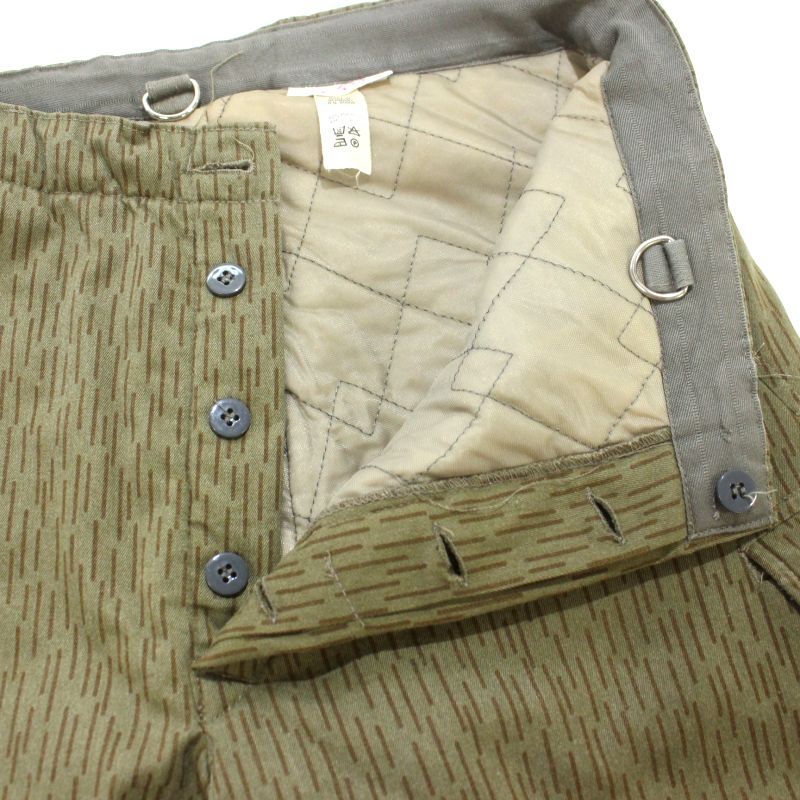 70s vintage レインドロップカモ ドイツ軍 中綿 ミリタリーパンツ