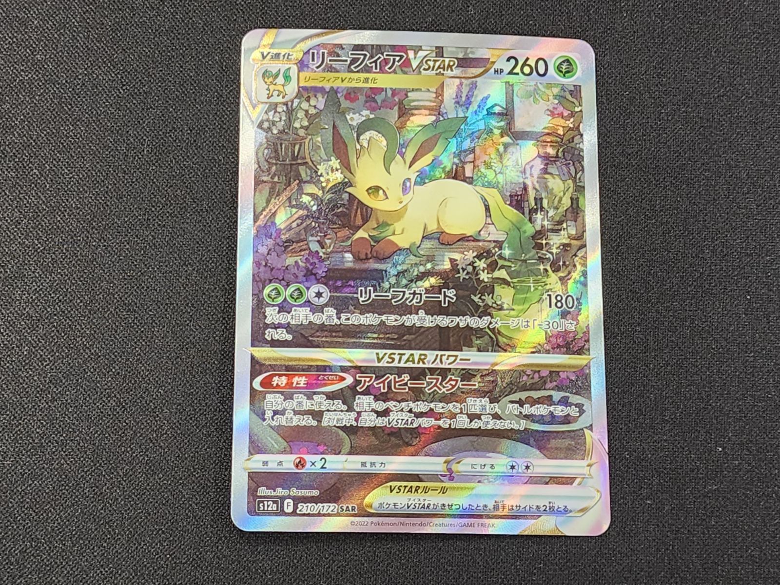 PC ポケモンカード リーフィアVSTAR SAR 210/172 S12a ※商品説明文確認