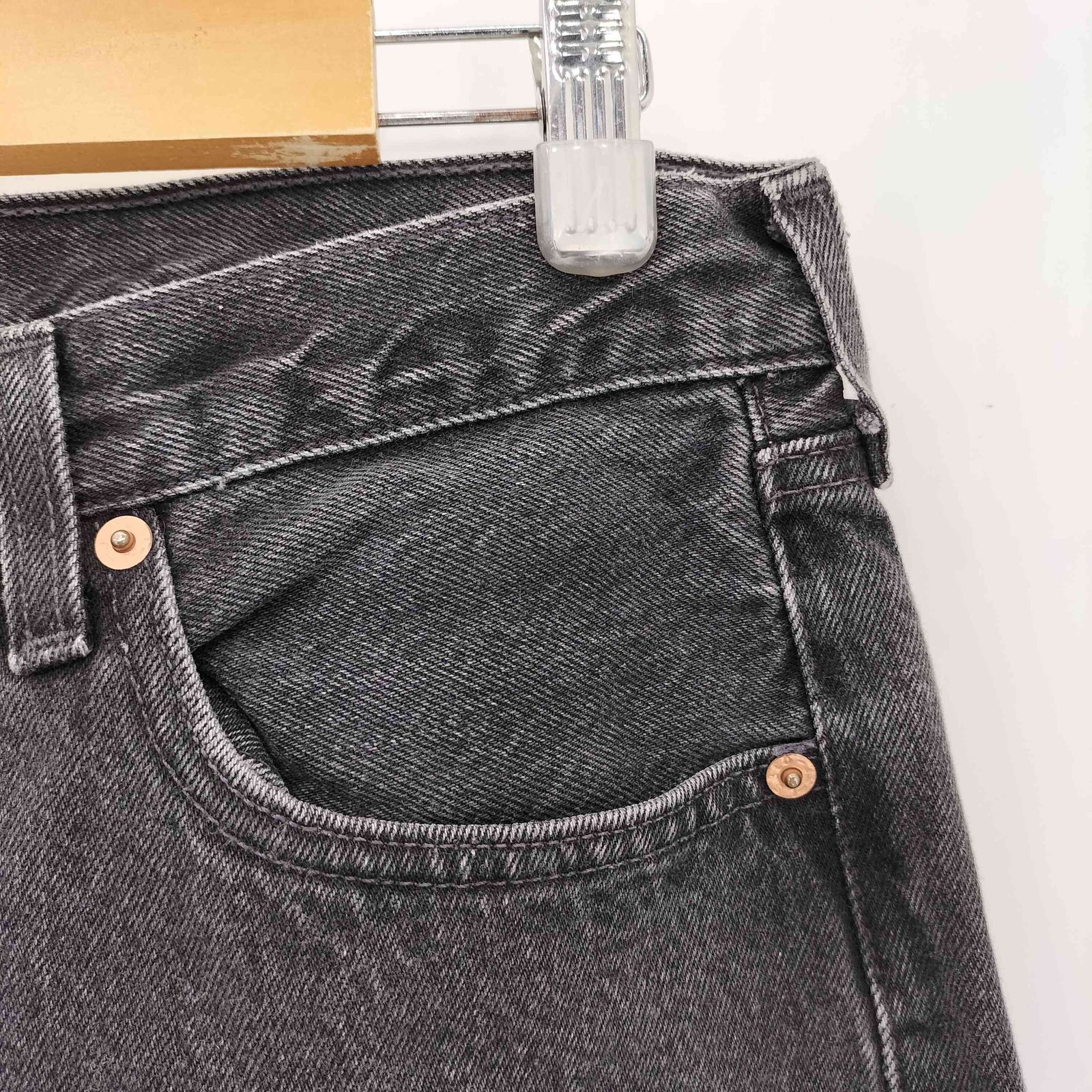 リーバイス Levis 90s USA製 501 刻印653 後染め ブラックデニムパンツ