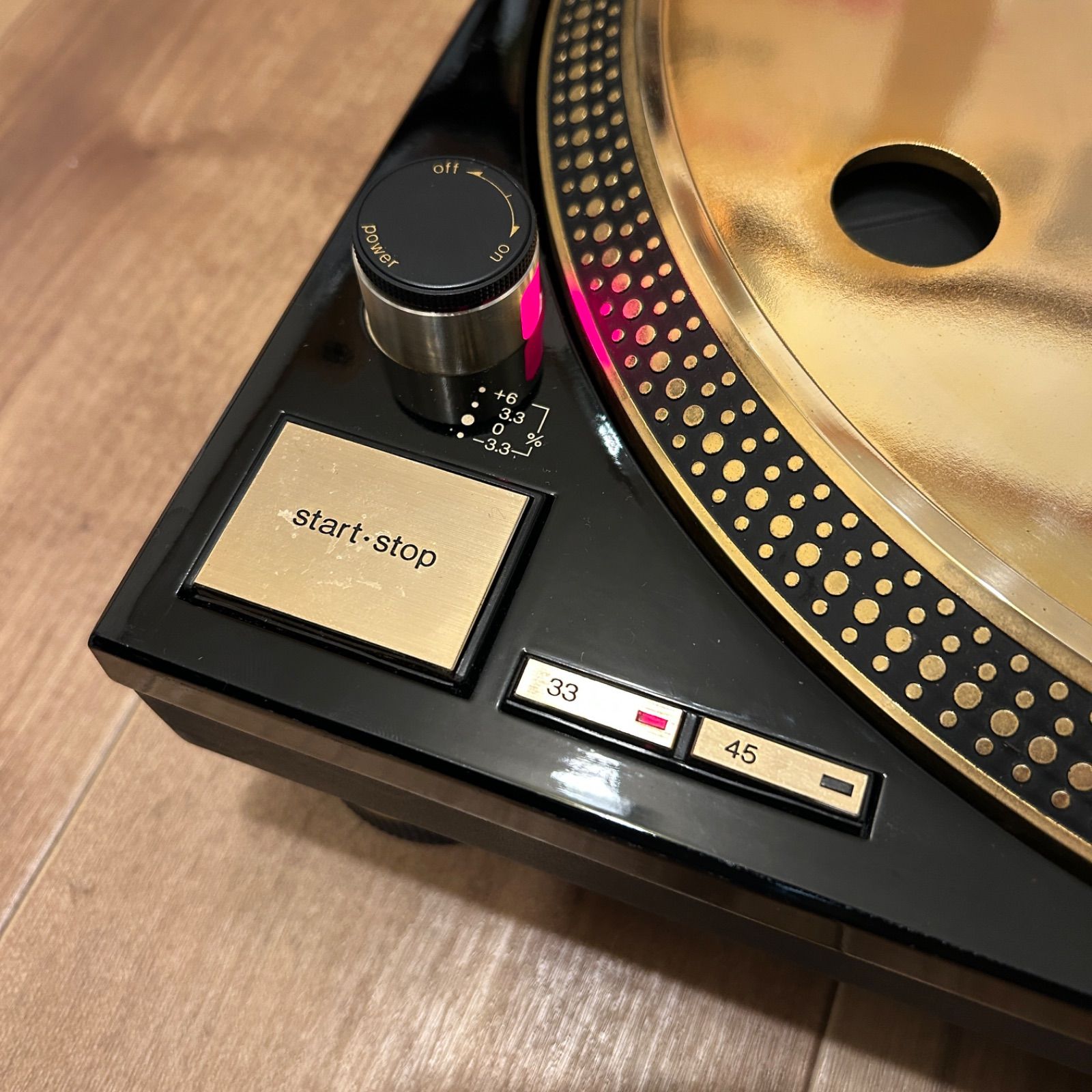 美品》Technics sl1200LTD ダストカバー・ヒンジ・ゴムマット付き 動作