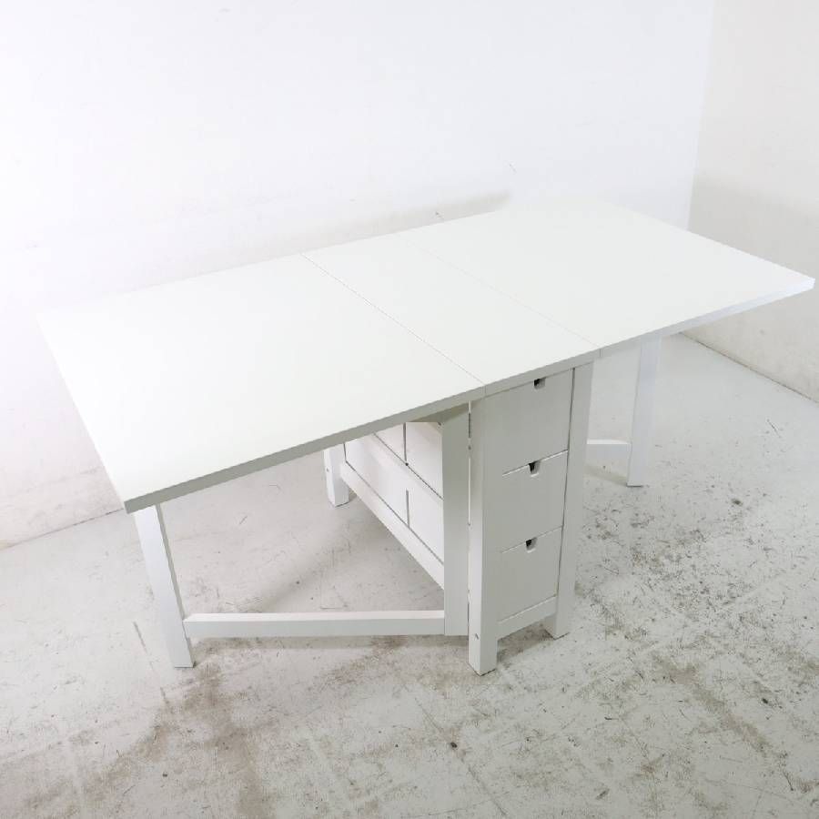 IKEA イケア NORDEN ノールデン バタフライテーブル 色:ホワイト 