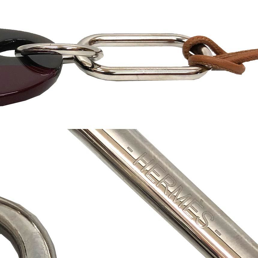HERMES エルメス バッファローホーン ペンダント ネックレス aq12635 