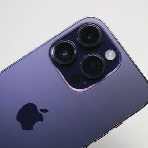超美品 SIMフリー iPhone14 Pro 512GB ディープパープル スマホ 土日祝