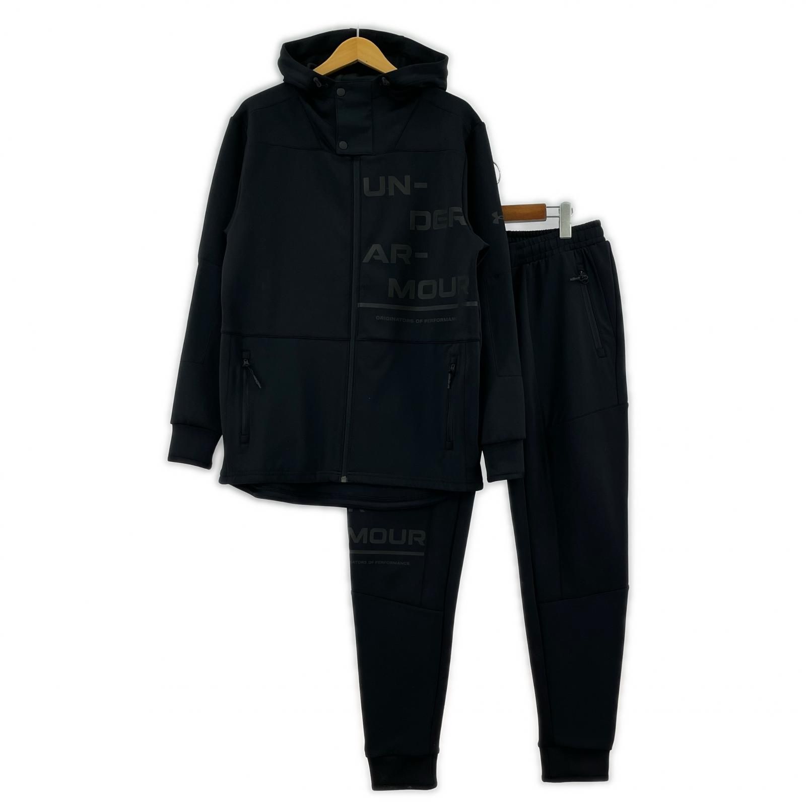 UNDER ARMOUR アンダーアーマー ジャージセットアップ sizeXL/ブラック