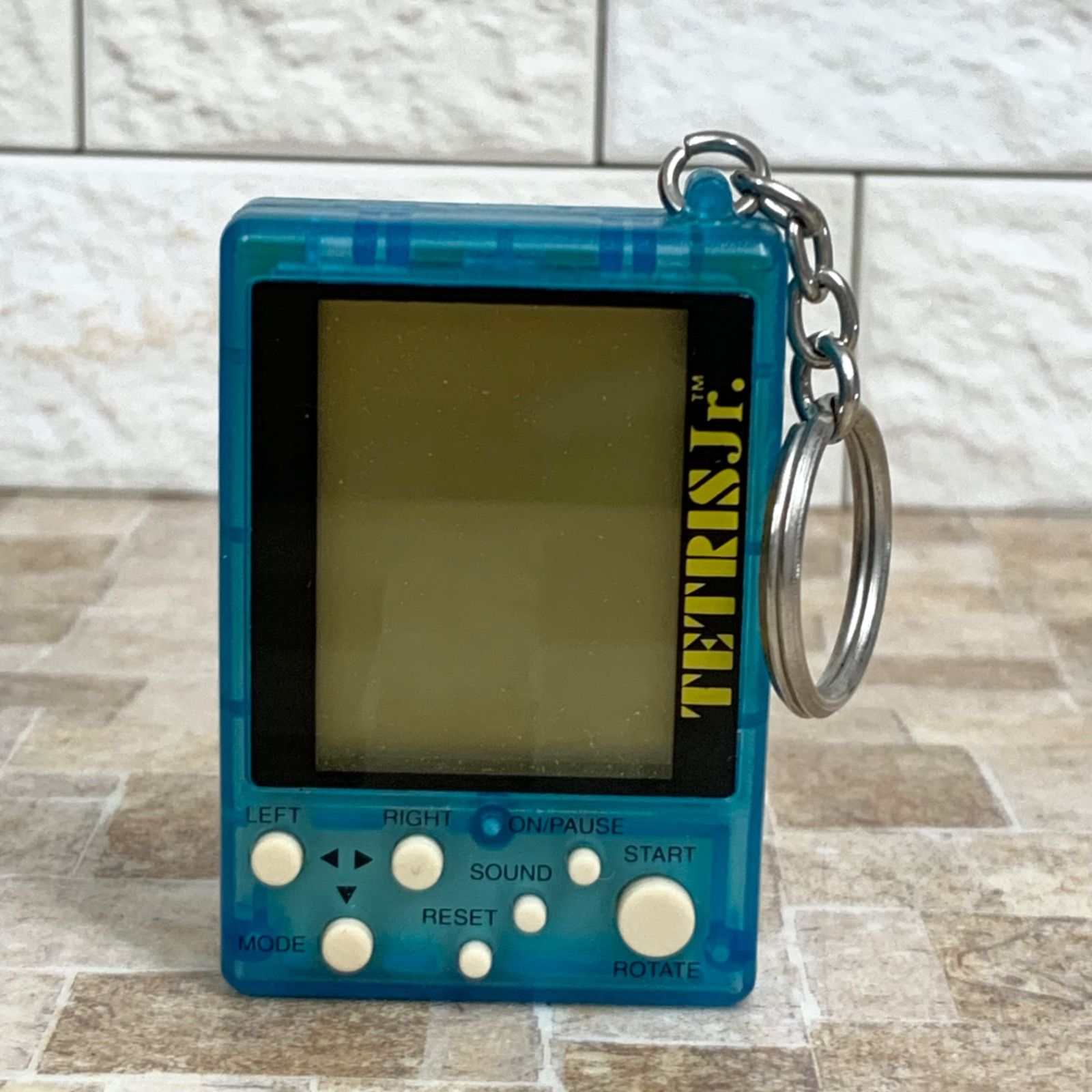 【動作確認済★電池付き】テトリス ジュニア Jr ブループラネット キーホルダー 動作確認済☆電池付き】テトリス ジュニア Jr ブループラネット