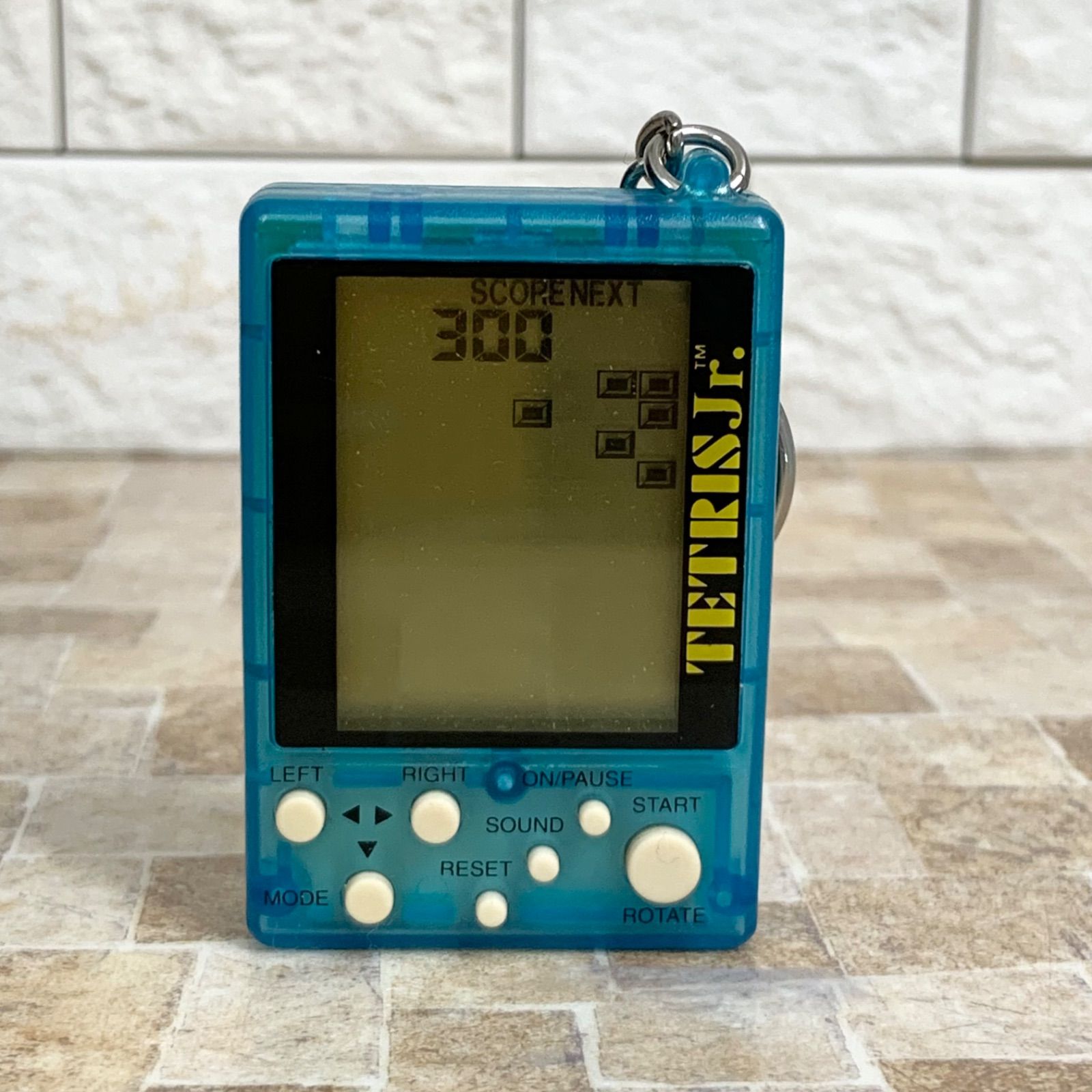 動作確認済】TETRIS Jr. スケルトンブルー HIRO テトリス キーホルダー