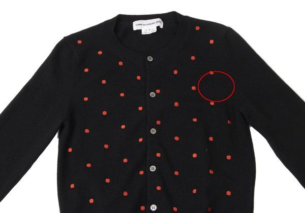コムデギャルソン ガールCOMME des GARCONS GIRL ウールドット刺繍