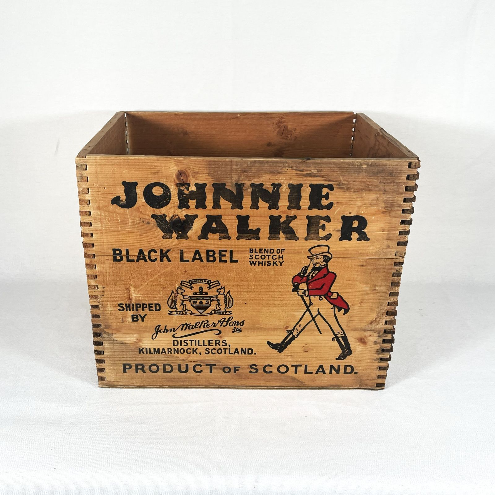 アンティークな箱　ジョニクロ　JOHNNIE WALKER 50s Johnnie Walker Black Label Wooden Crate ジョニーウォーカー 木