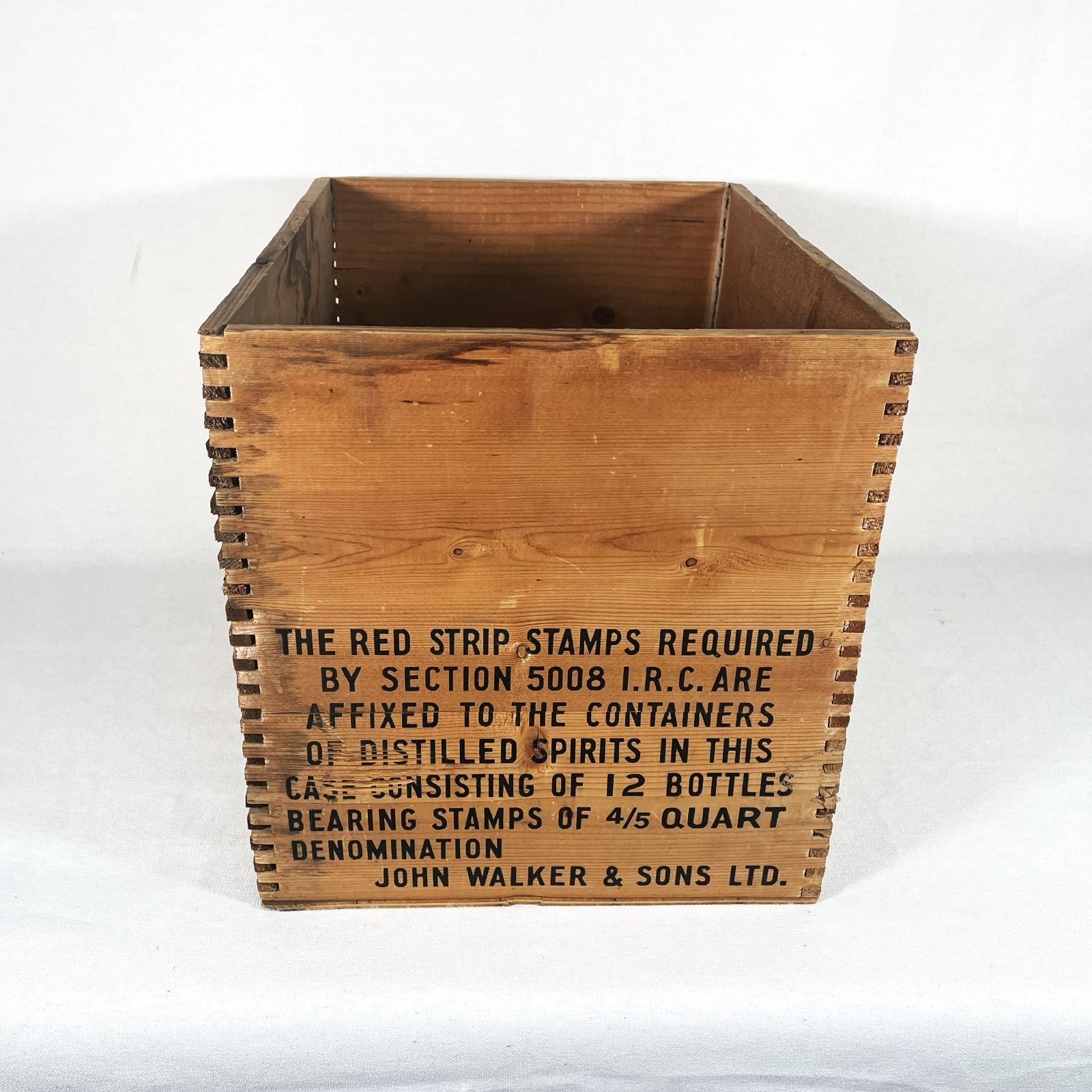 50s Johnnie Walker Black Label Wooden Crate ジョニーウォーカー 木