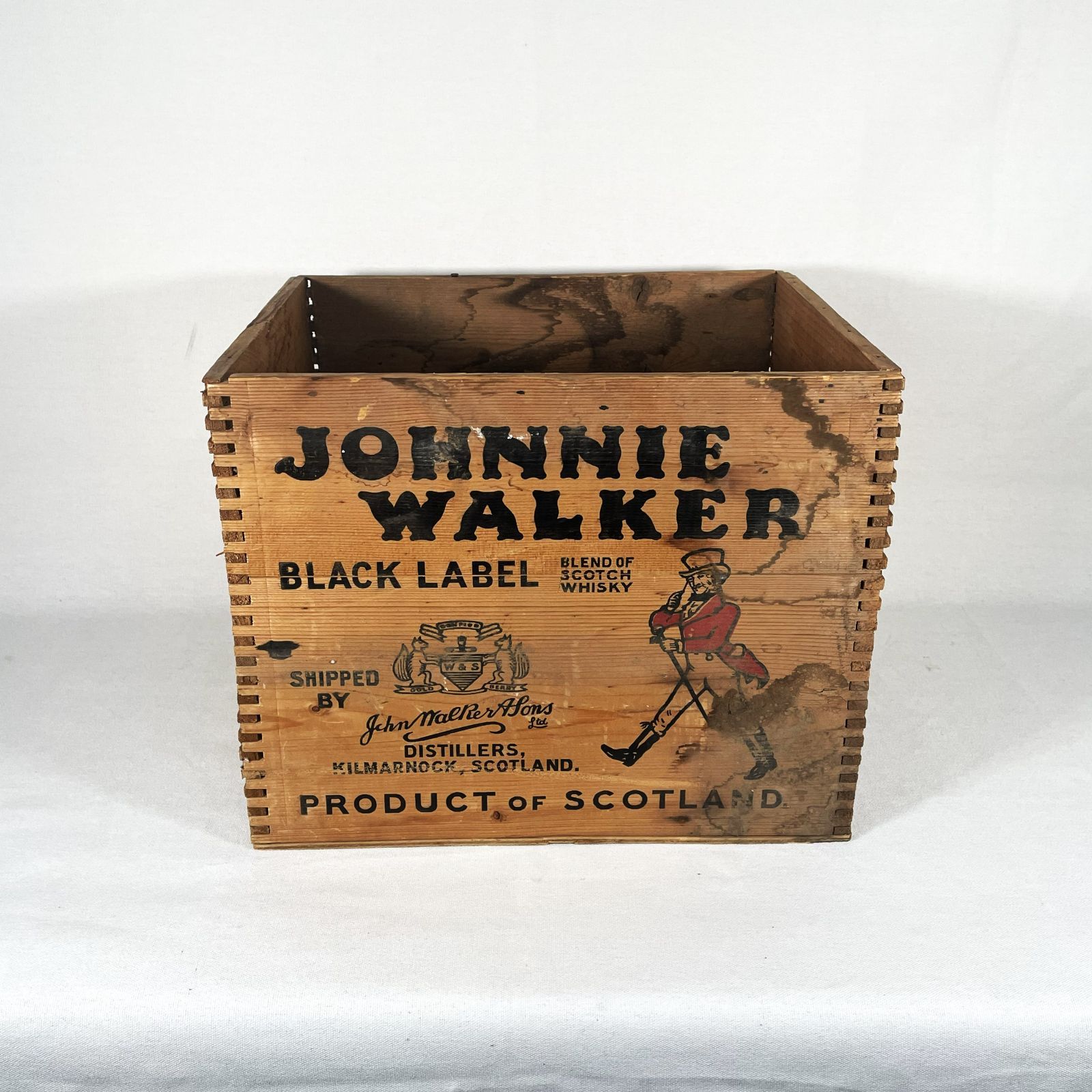 50s Johnnie Walker Black Label Wooden Crate ジョニーウォーカー 木