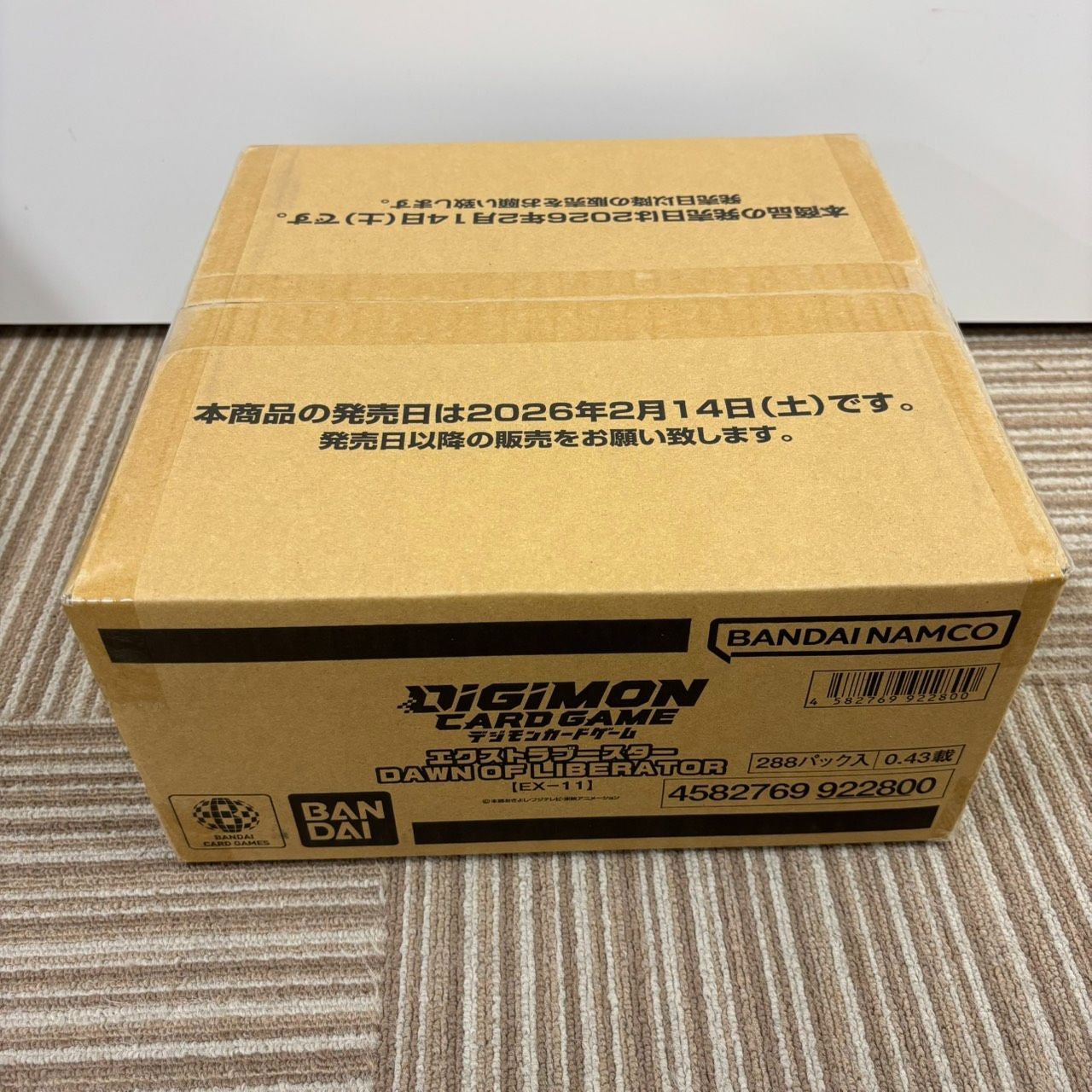 デジモンカード　DAWN OF LIBERATOR【EX-11】 未開封カートン 未開封カートン】デジモンカードゲーム Dawn of Liberator EX-11