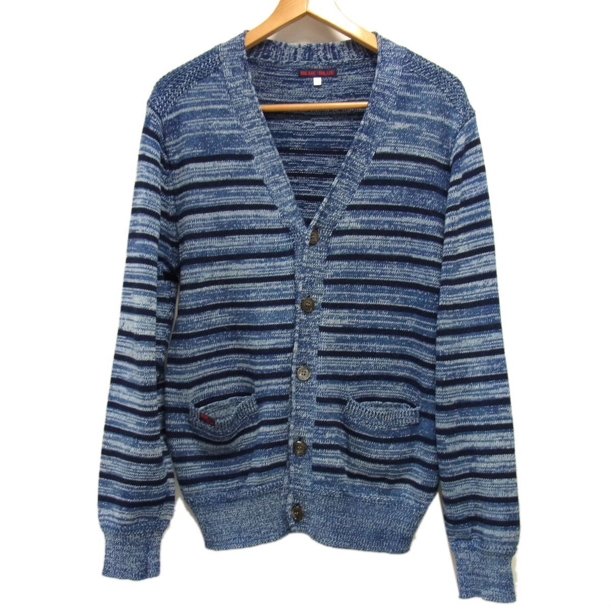 美品☆BLUEBLUE ブルーブルー ハリラン コットンニット 美品☆BLUEBLUE ブルーブルー ハリラン コットンニット