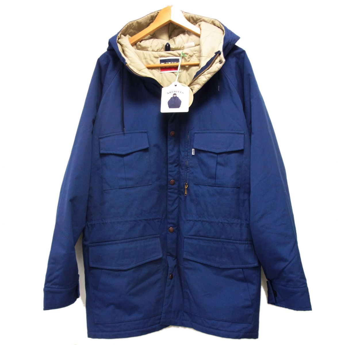 新品☆LEVI'S Vintage Clothing バットウィング パーカ 中綿キルティング TALONジップ マウンテンパーカー 大きめサイズ クーポン配布中】新品☆LEVI'S Vintage Clothing バットウィング