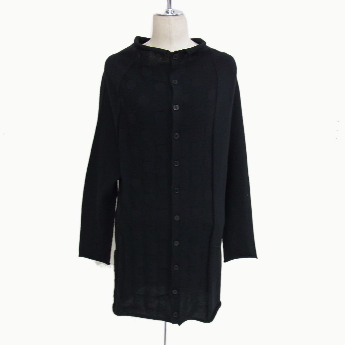 ◇Y´s Yohji Yamamoto YO-K65-580 ドットジャガード アシンメトリー 