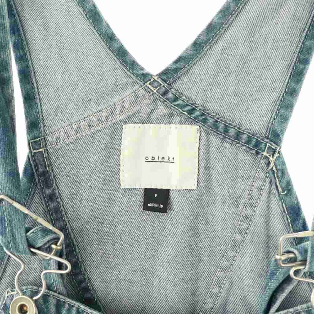 オブレクト oblekt × 高山都 デニムオーバーオール サロペット