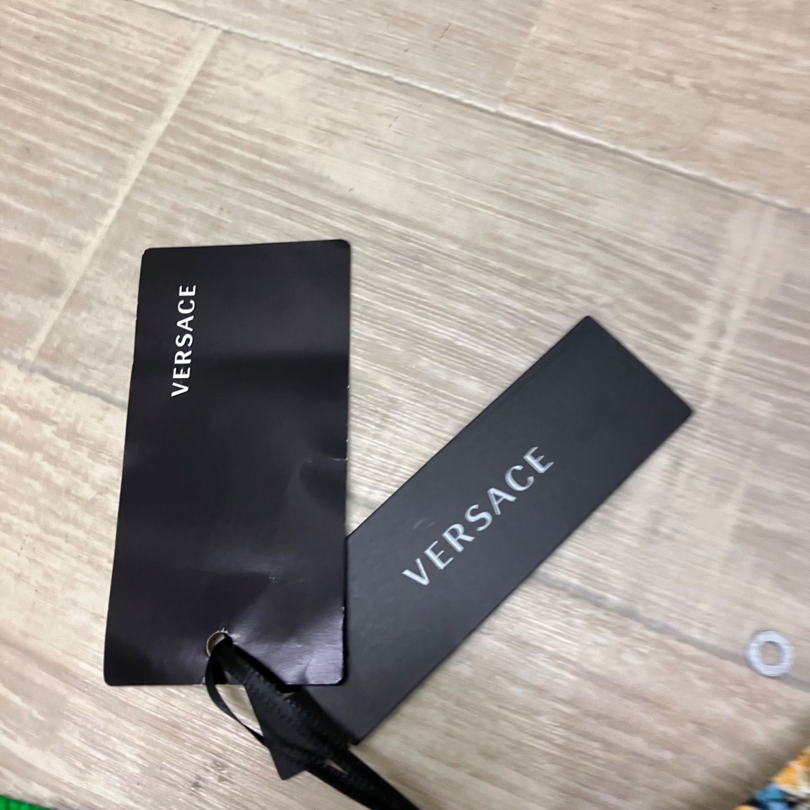 VERSACE ヴェルサーチ トレゾール ドゥ ラ メール 総柄シルクショーツ 