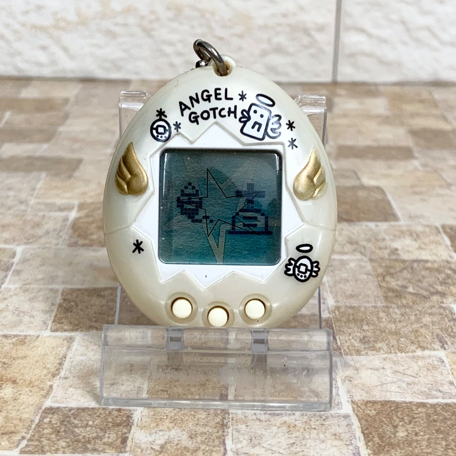 動作確認済】てんしっちのたまごっち パールホワイト 白 本体 1997