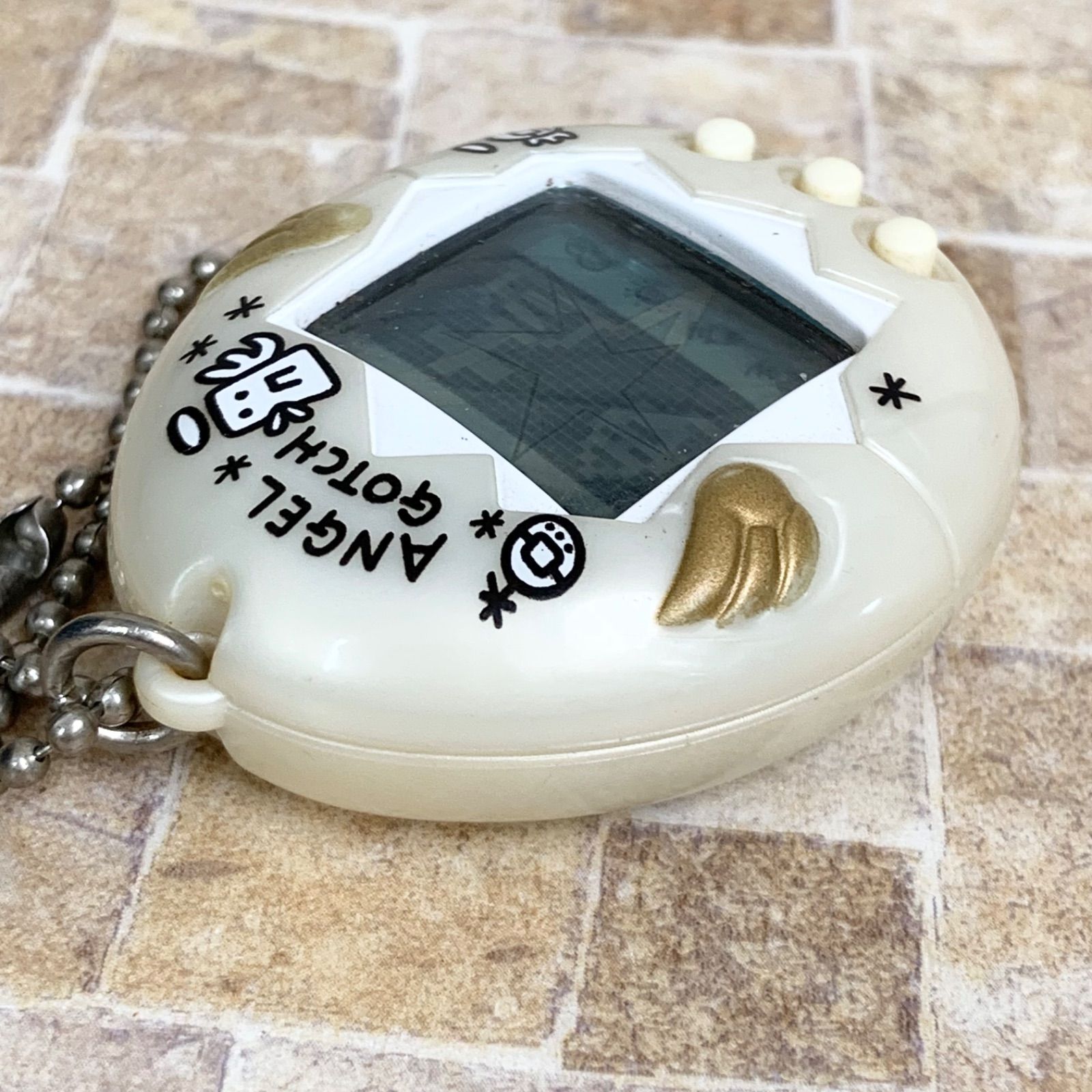 動作確認済】てんしっちのたまごっち パールホワイト 白 本体 1997