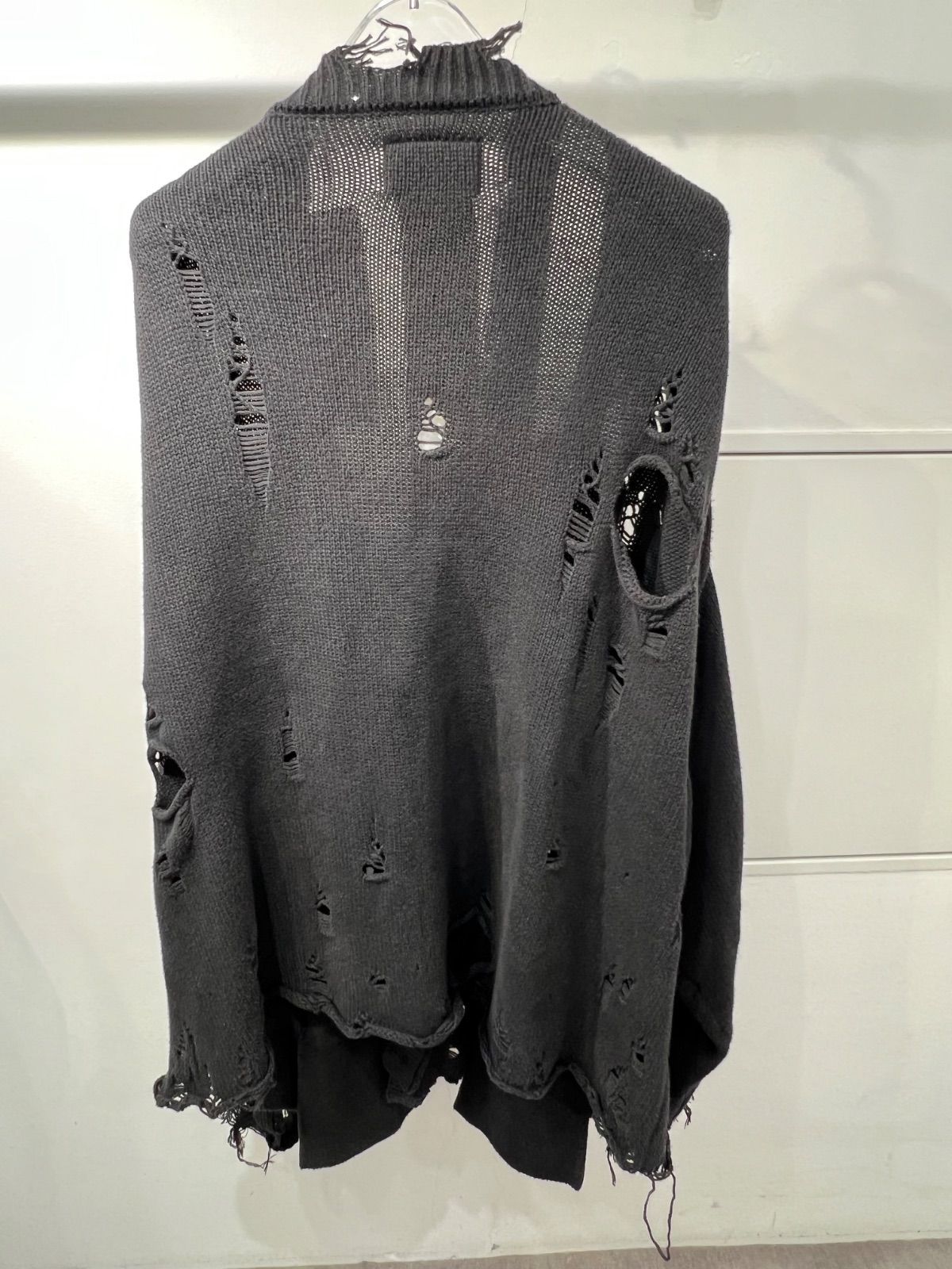 Doublet - Destroyed Black DESTROYED doublet CARDIGAN Cardigan