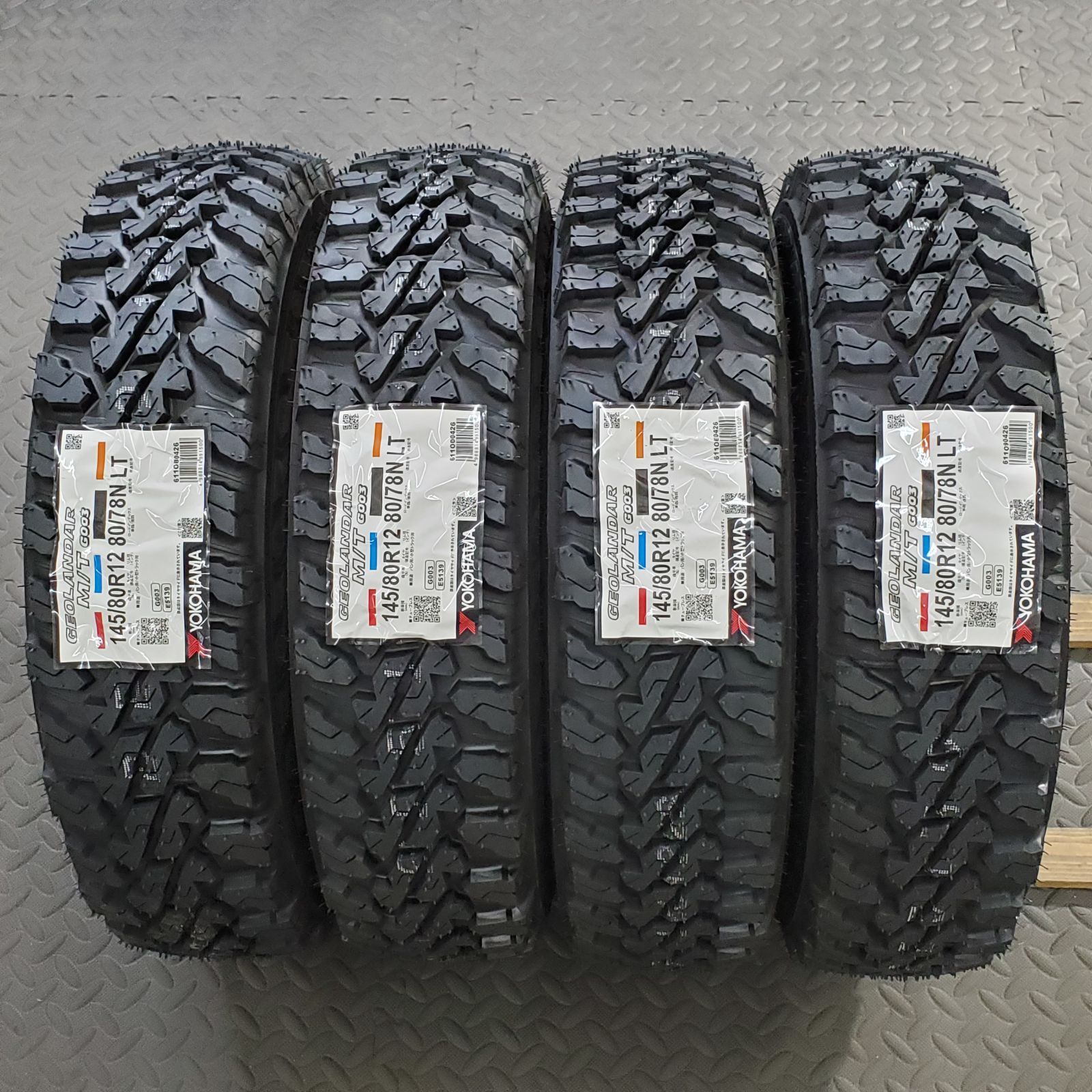 26年製 新品タイヤ 145/80R12 80/78N LT ヨコハマ ジオランダーM/T