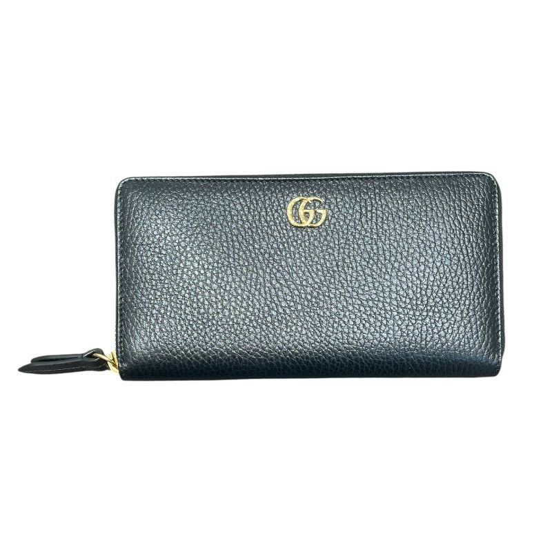グッチ GUCCI ダブルG ジップアラウンドウォレット 456117 ブラック レザー ユニセックス 長財布 グッチ GUCCI ダブルG ジップアラウンドウォレット 456117 ブラック