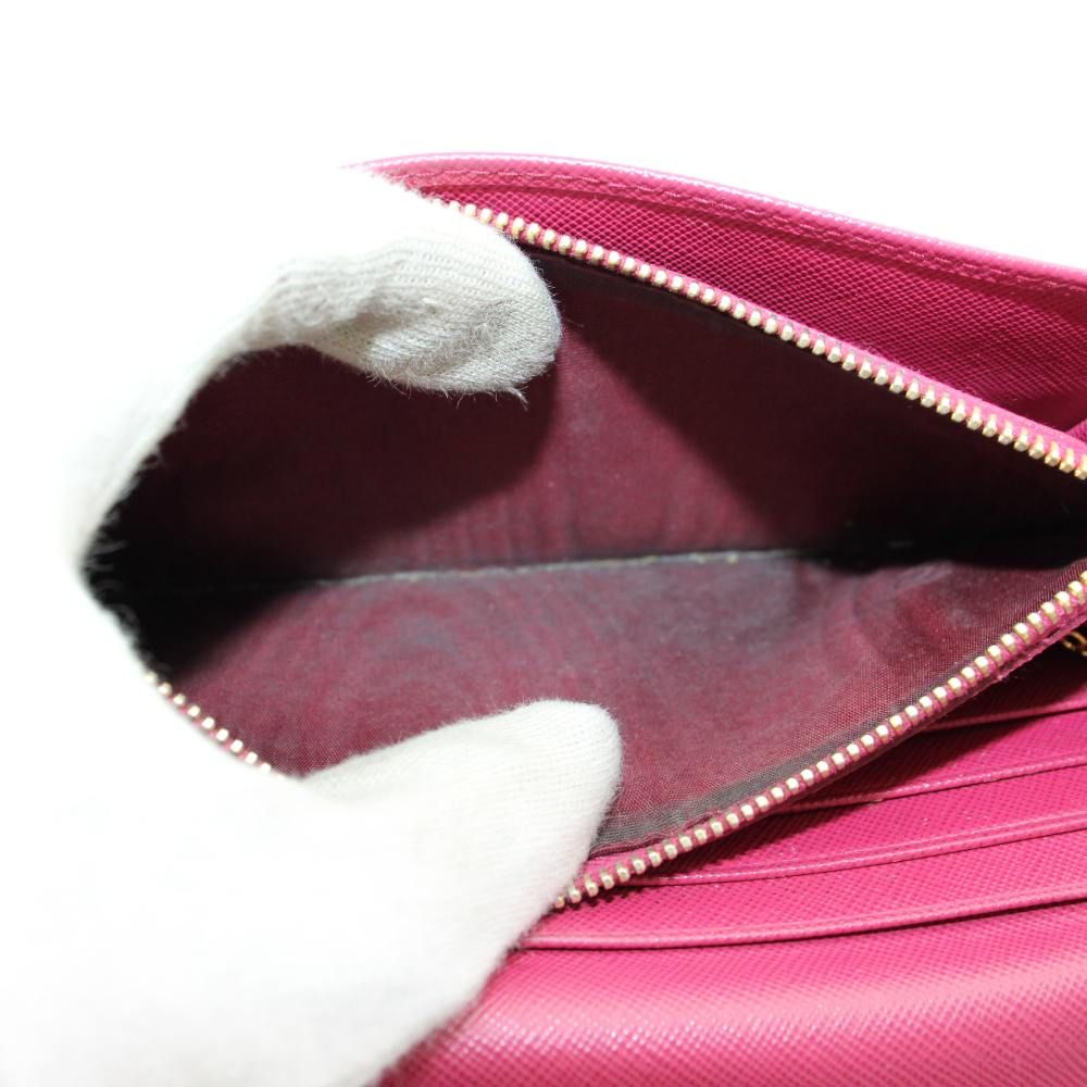 プラダ PRADA 長財布 二つ折り サフィアーノレザー リボン ロゴ