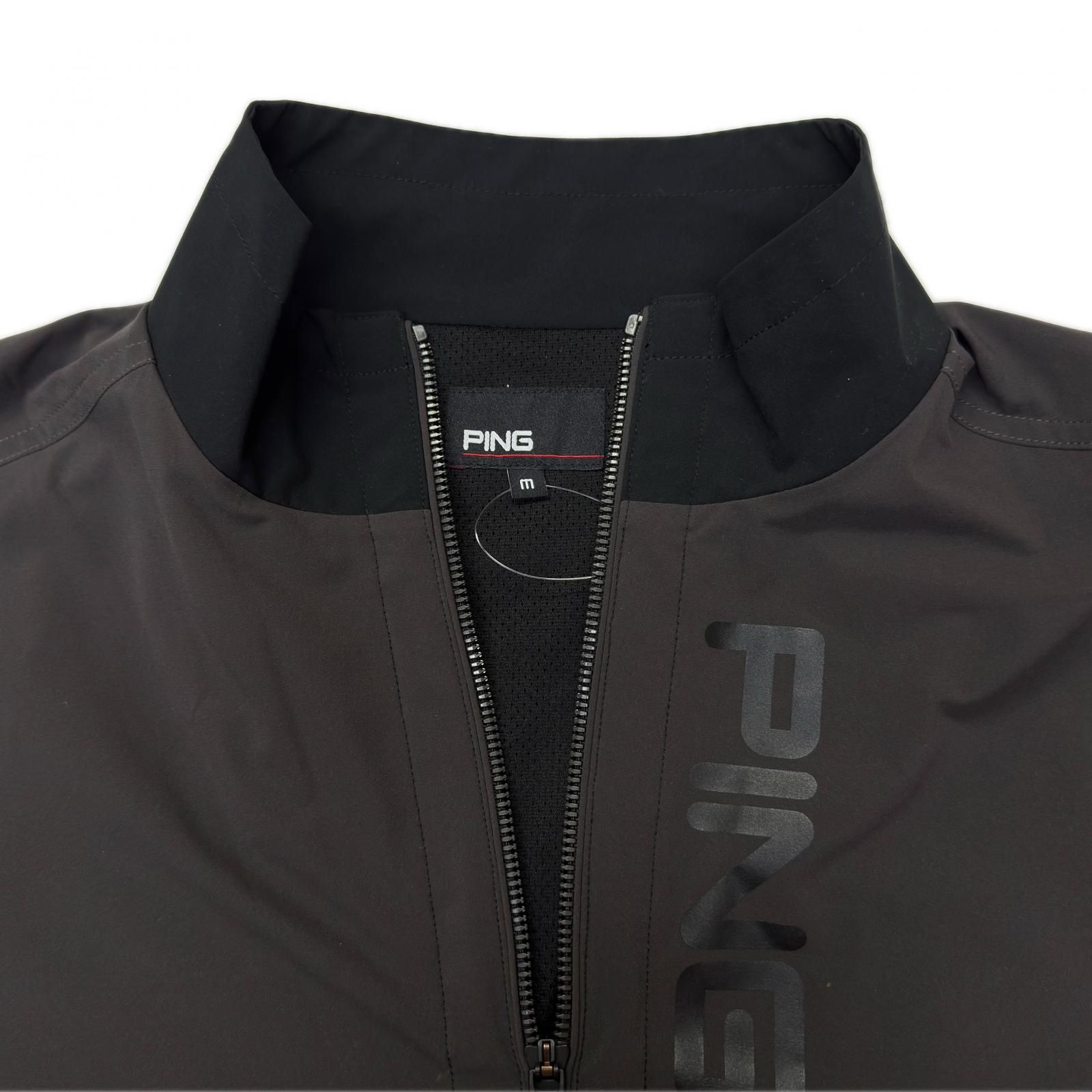 中古 メンズ ピン PING フルジップアウター M ブラック×グレー 黒