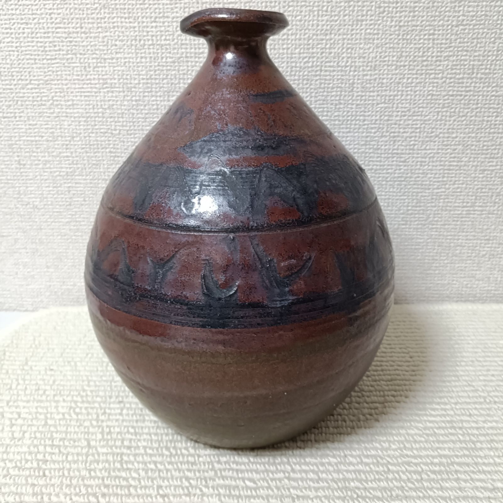 丹波焼 丹波雅峰窯 片口 徳利 花瓶 在銘 陶器 骨董【0704】 - メルカリ