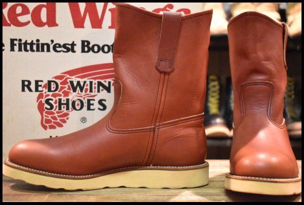 8D 箱付 美品 緑犬タグ 96年】レッドウィング 866 ペコス オロラセット