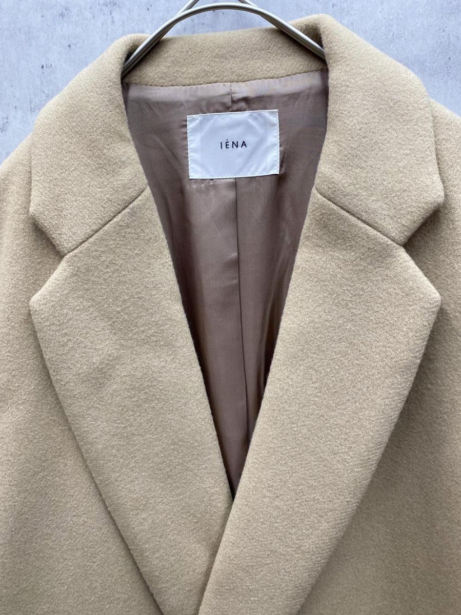 IENA イエナ ダブルブレスト 1つ掛け ウール チェスター コート size38