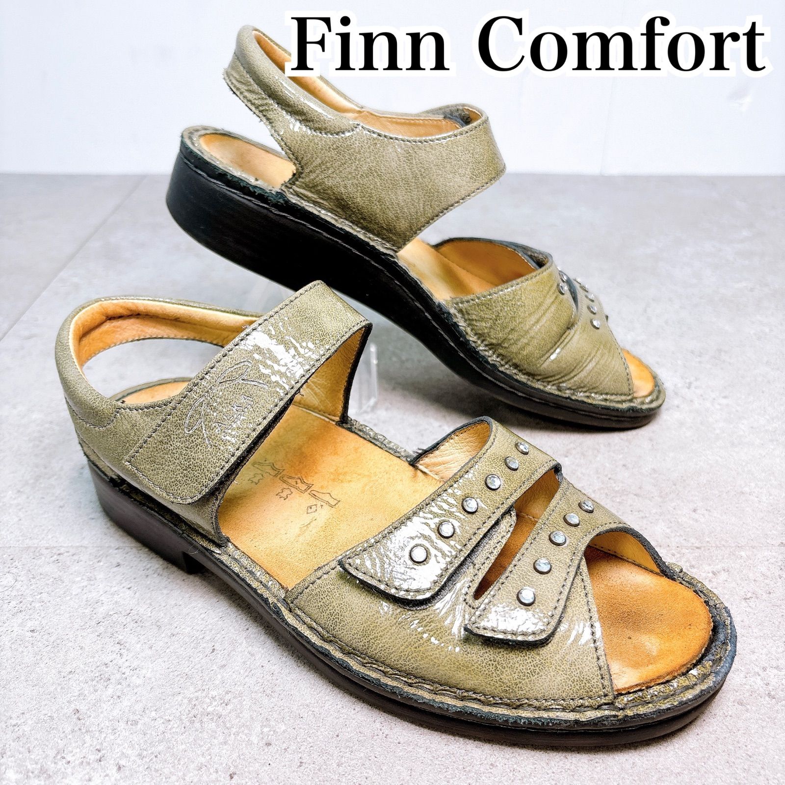 Finn Comfort フィンコンフォート ALKA レザー サンダル ドイツ製 Made 