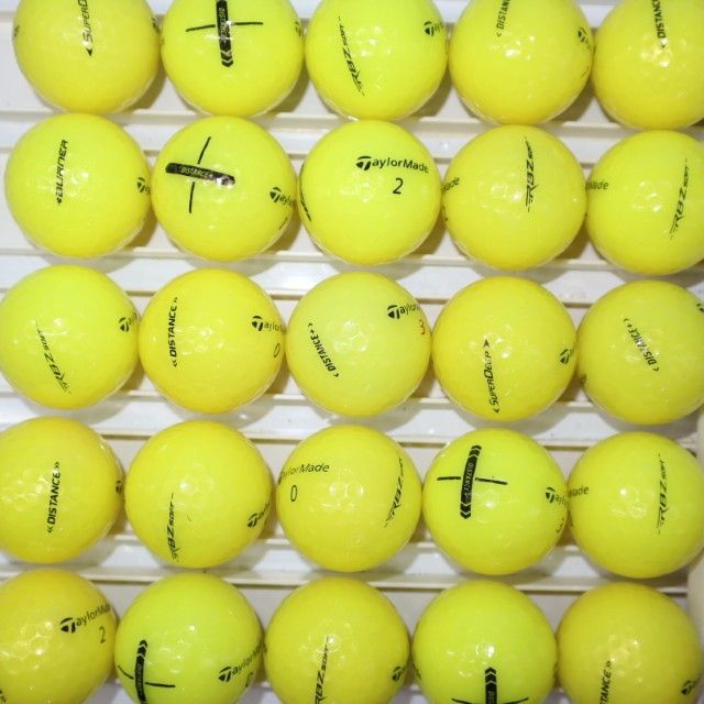 Aランク 25個 テーラーメイド 混合 イエロー カラー 良品 TAYLORMADE