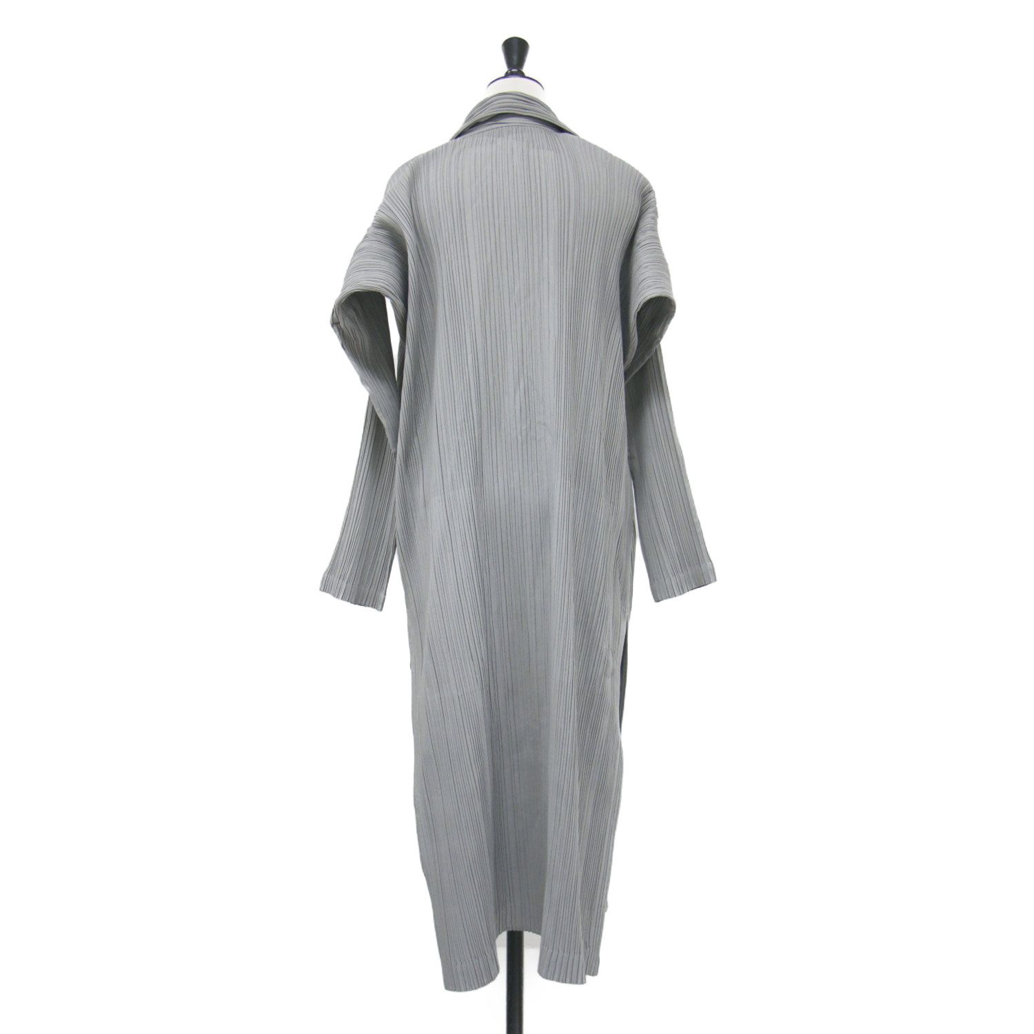 美品】ISSEY MIYAKE イッセイミヤケ コート グレー サイズ:2(M 