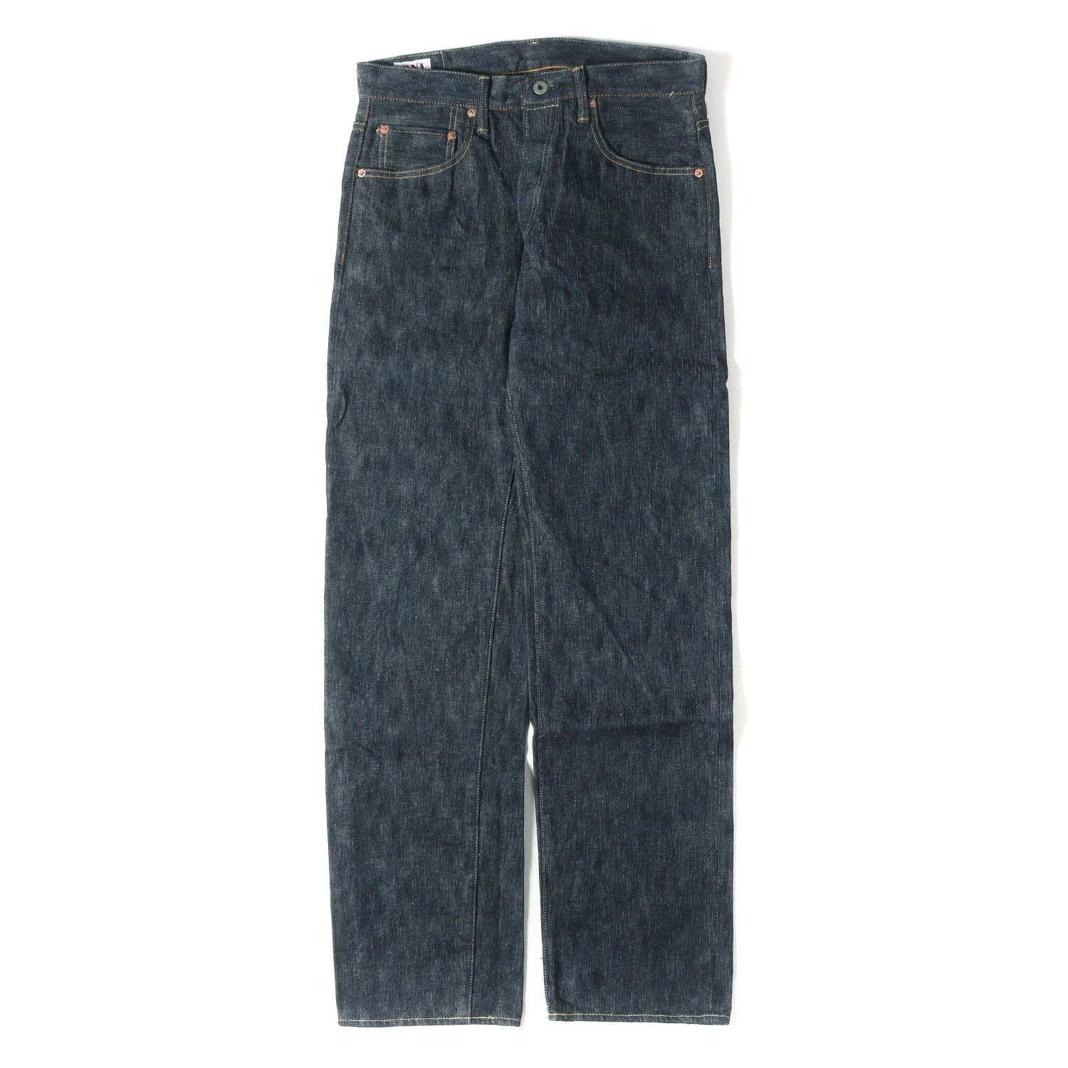 【新品】鬼デニム パンツ インディゴ サイズ:31 | オニデニム 正藍枷染め風 天然藍 ニューレギュラーストレート デニムパンツ (ONI270-鬼KASE) | 日本製 | ボトムス ジーンズ ジーパン【メンズ】