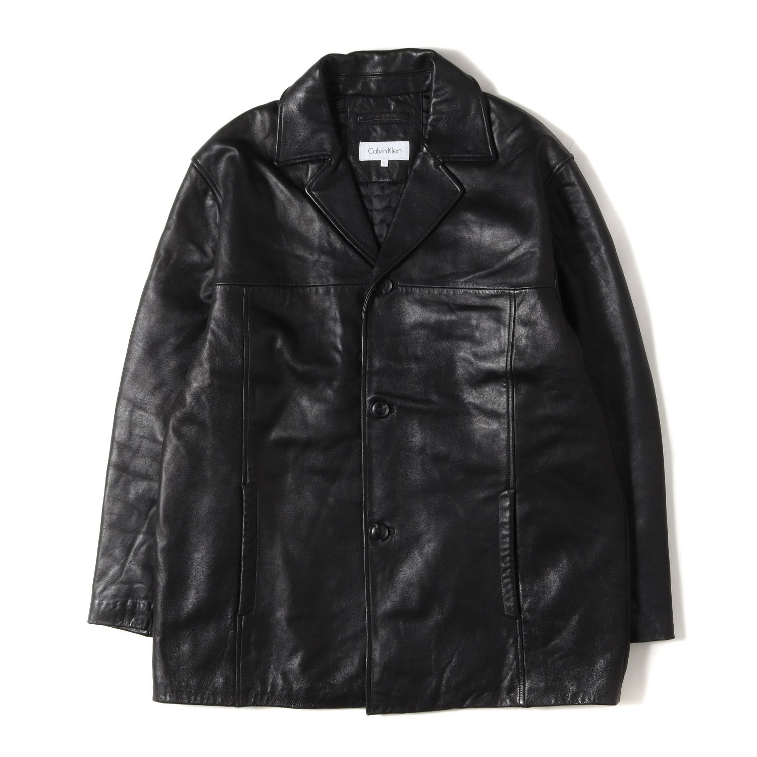 Calvin Klein カルバンクライン コート ブラック 黒 サイズ:L | シープ 