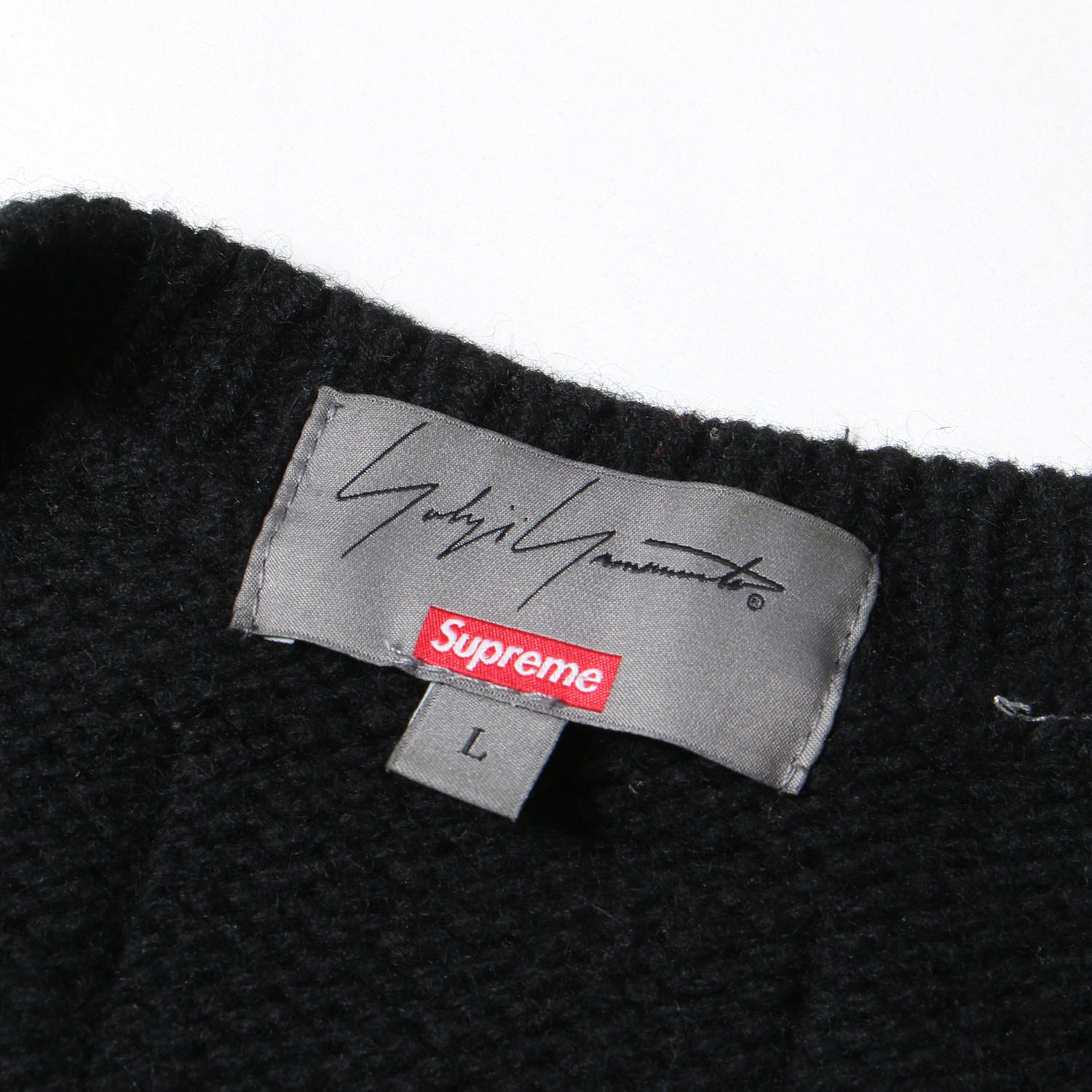 Supreme シュプリーム ニット ブラック 黒 サイズ:L | Yohji Yamamoto 