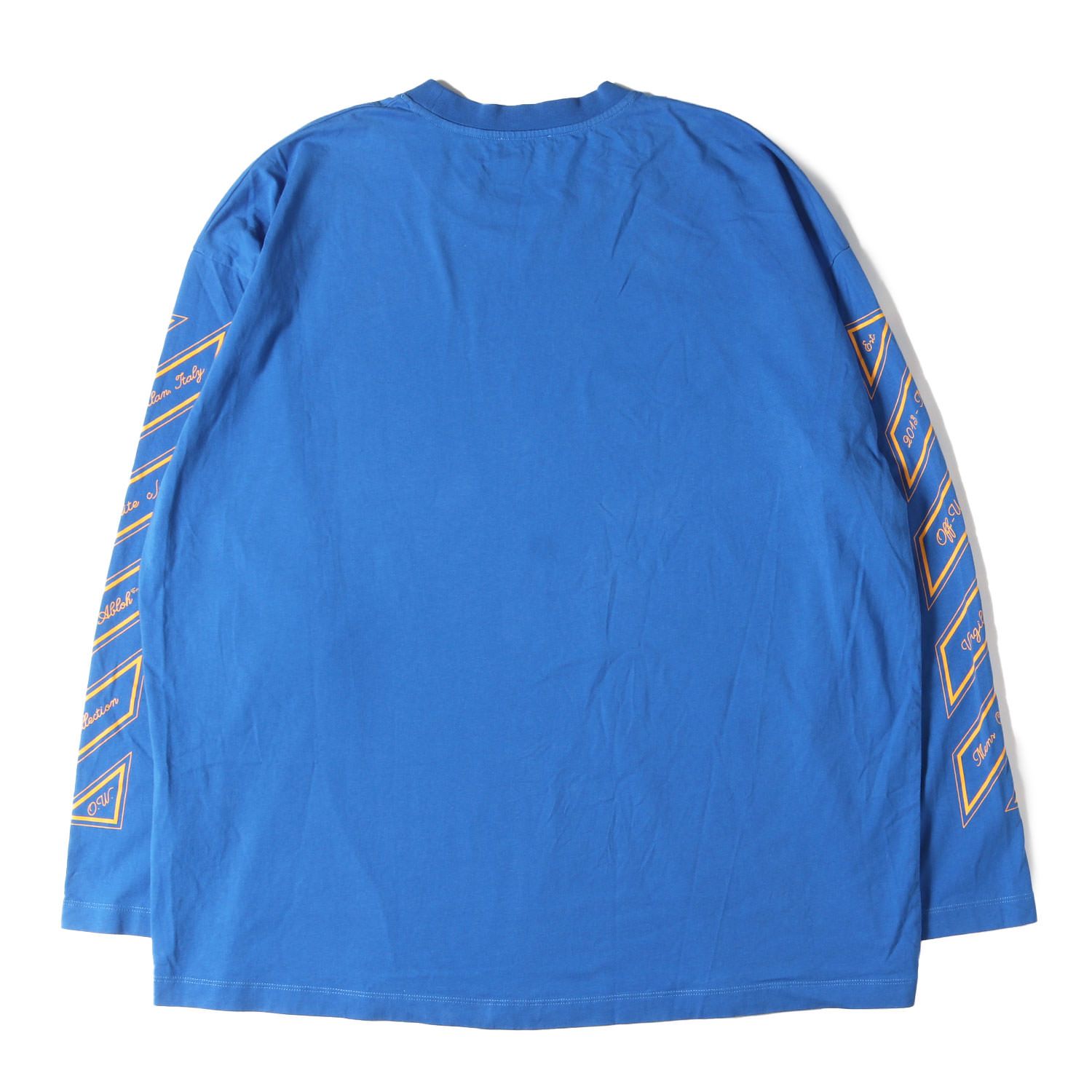 美品】OFF-WHITE オフホワイト Tシャツ ライトブルー サイズ:L | 24SS 