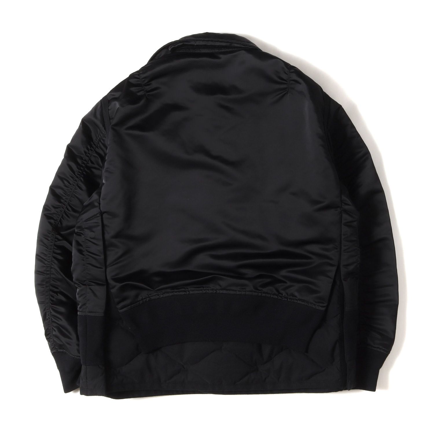 美品】Sacai サカイ ブルゾン ブラック 黒 サイズ:1 | 22AW ナイロン 
