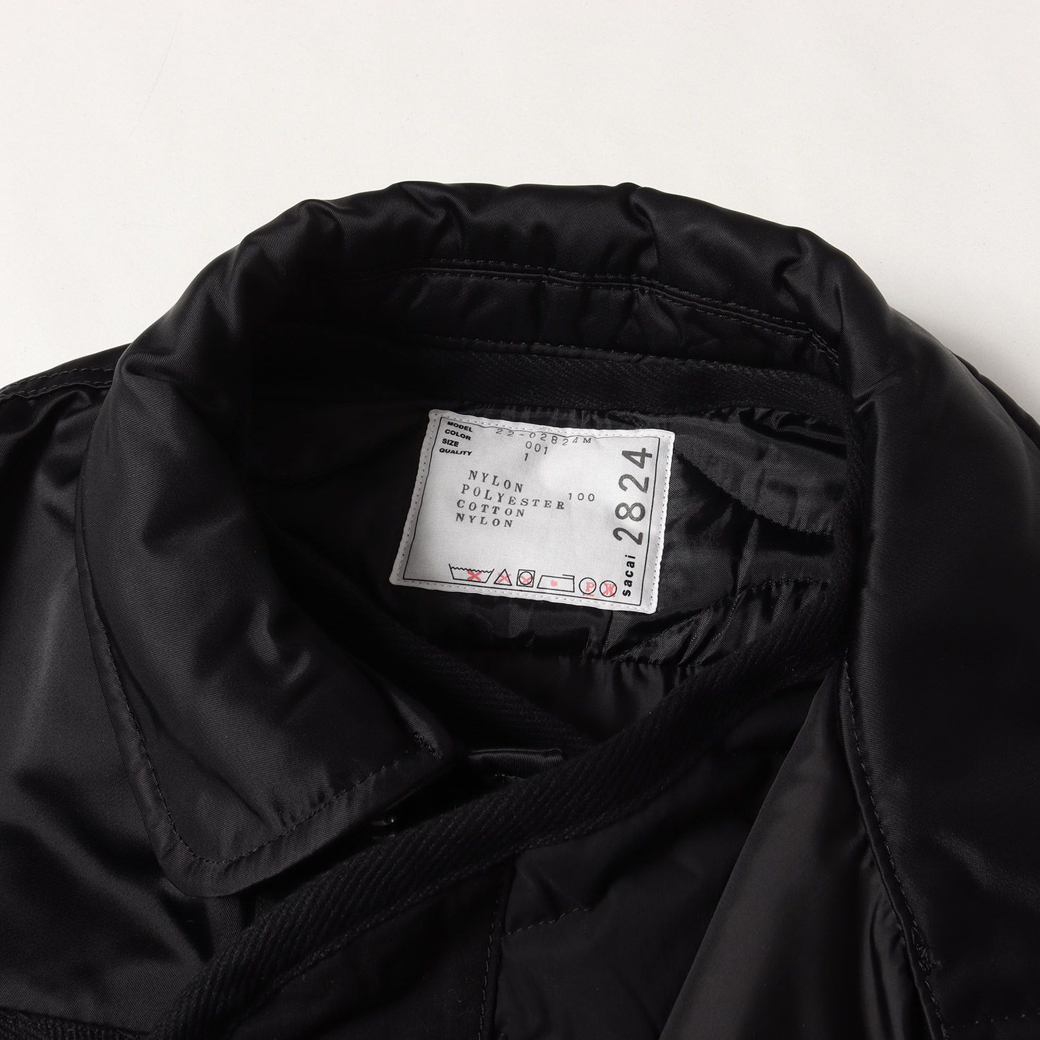 美品】Sacai サカイ ブルゾン ブラック 黒 サイズ:1 | 22AW ナイロン 